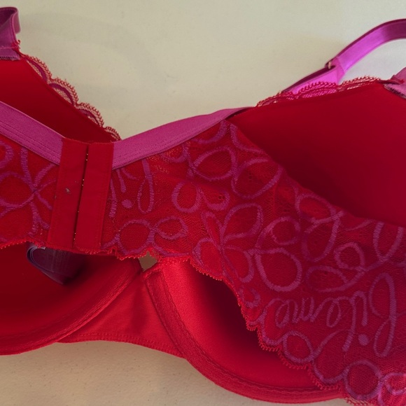 Savage X Fenty Vibrant Red Lace Bra - Picture 4 of 5